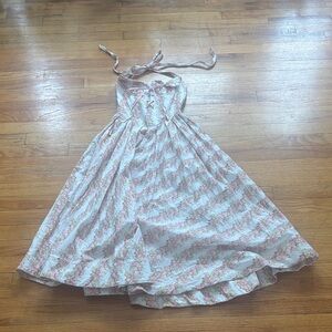 Lace made Floral Corset 100% Cotton Dress